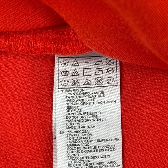 Forever 21 Contemporary Skirt Womens Small Orange Short Pleated - Picture 9 of 9